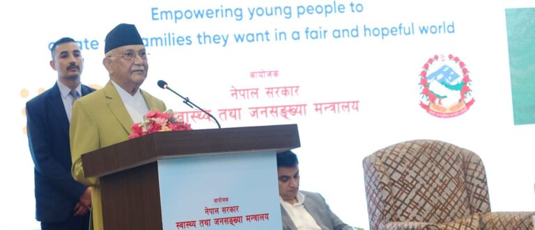 समयमै बिहे गरी ३० वर्षभित्र तीन सन्तान पाइसक्नुस् : प्रधानमन्त्री ओली
