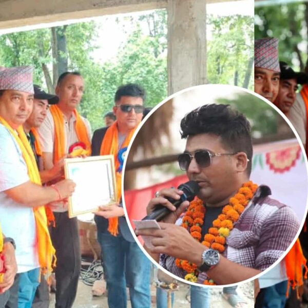 उद्घोषण क्षेत्रमा सक्रिय योगदान पुर्‍याउँदै आएका चर्चित उद्घोषक के.पी. कलौनी सम्मानित