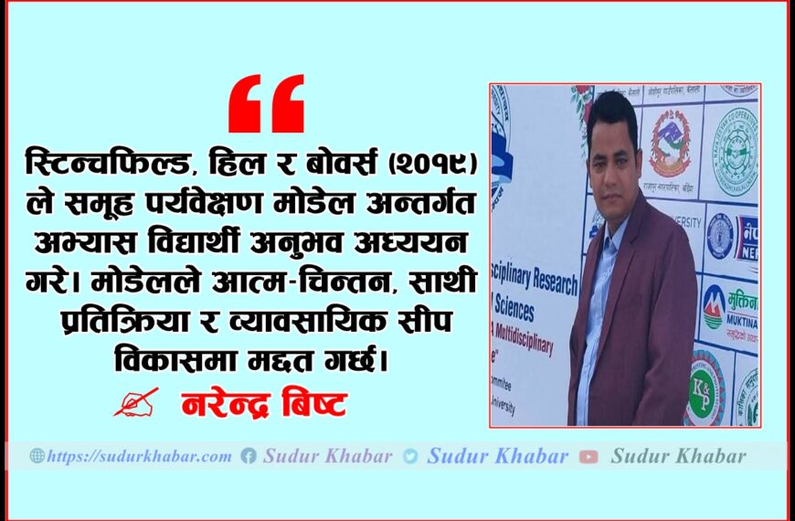 समूह पर्यवेक्षणको एकीकृत परावर्तक मोडेल: अभ्यास विद्यार्थीहरूको अनुभवहरू