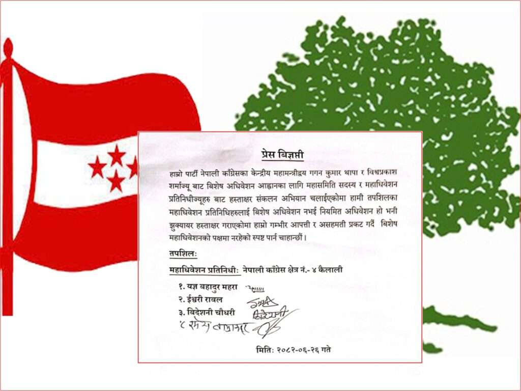 नेपाली कांग्रेस कैलाली क्षेत्र नं. ४ प्रतिनिधिहरूले…