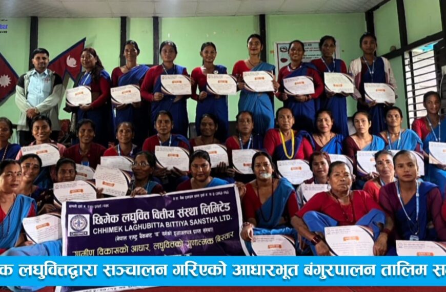 छिमेक लघुवित्तद्वारा सञ्चालन गरिएको आधारभूत बंगुरपालन तालिम सम्पन्न