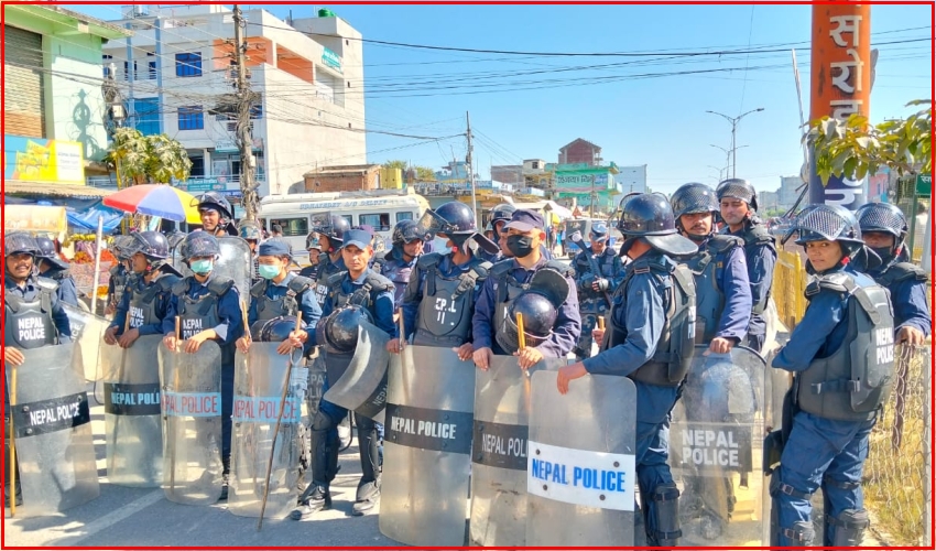 नेकपाको एकता सन्देश सभाअघि धनगढीमा उच्च सतर्कता, एक हजार सुरक्षाकर्मी परिचालन