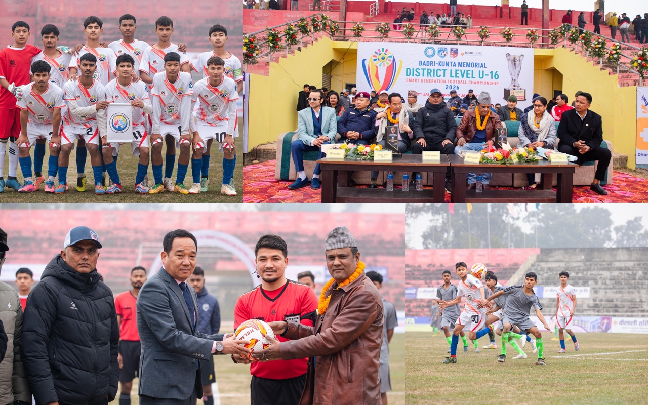 कैलाली जिल्लास्तरीय यु १६ फुटबल प्रतियोगीता युथ अफ टिकापुरको शानदार सुरुवात