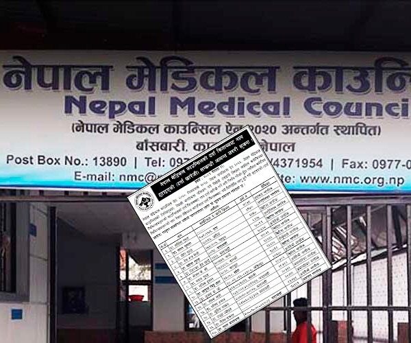 विदेशी नागरिकता लिएका १७ चिकित्सकको दर्ता&hellip;