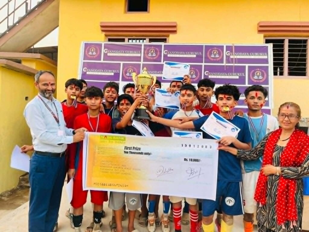 ज्ञानोदय गुरुकुल वर्ल्ड स्कुलद्वारा अन्तर–विद्यालय यू–१५ फुटसल&hellip;