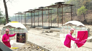 आधुनिक सुविधासहित कैलालीको गोदावरी आर्यघाट सञ्चालनमा, सुख्खा मौसममा पनि दाहसंस्कार सहज हुने