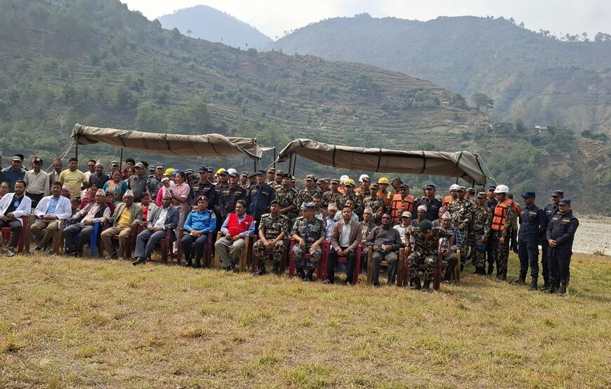बझाङमा विपद् व्यवस्थापनको डेमो प्रदर्शन ः “सचेतना, सहकार्य र साहसले मात्र जोगिन्छ जीवन”