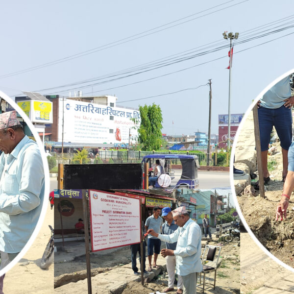कैलालीको अत्तरिया चोकमा आकाशे पुल निर्माण सुरु: नगर प्रमुख भट्टद्वारा शिलान्यास