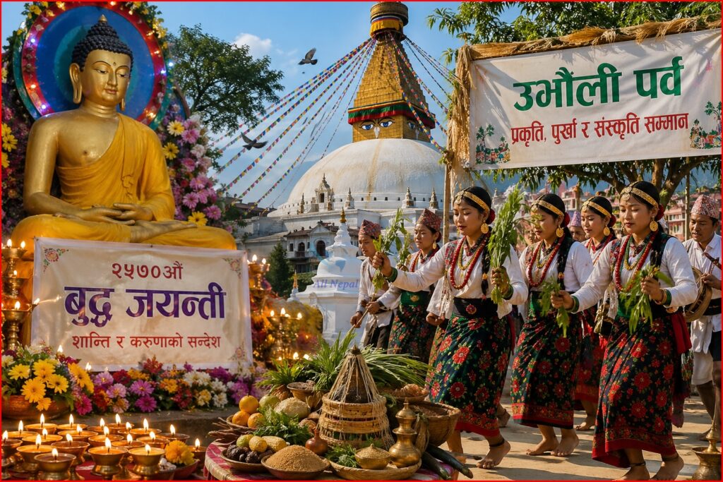 बुद्ध जयन्ती र उभौली पर्व एकसाथ मनाइँदै:&hellip;