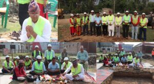 अत्तरियाको दुर्गालक्ष्मी माविमा १२ कोठे नयाँ भवन बन्दै, नगर प्रमुख भट्टले गरे शिलान्यास