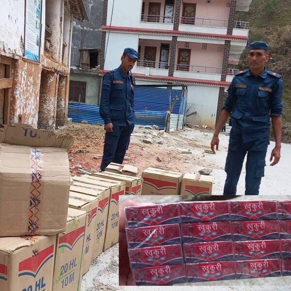 बझाङमा ठूलो परिमाणमा नक्कली चुरोटसहित ट्रक चालक र साहु पक्राउ