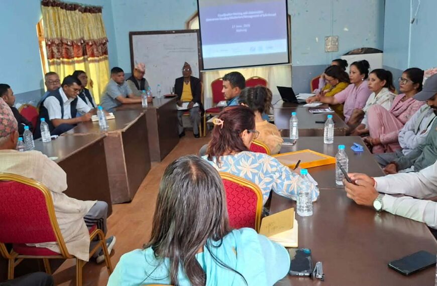 बालविवाह अन्त्य र सुरक्षित आवास गृह दिगोपनामा जयपृथ्वीमा उच्चस्तरीय छलफल, पालिकाबीच सहकार्यमा जोड