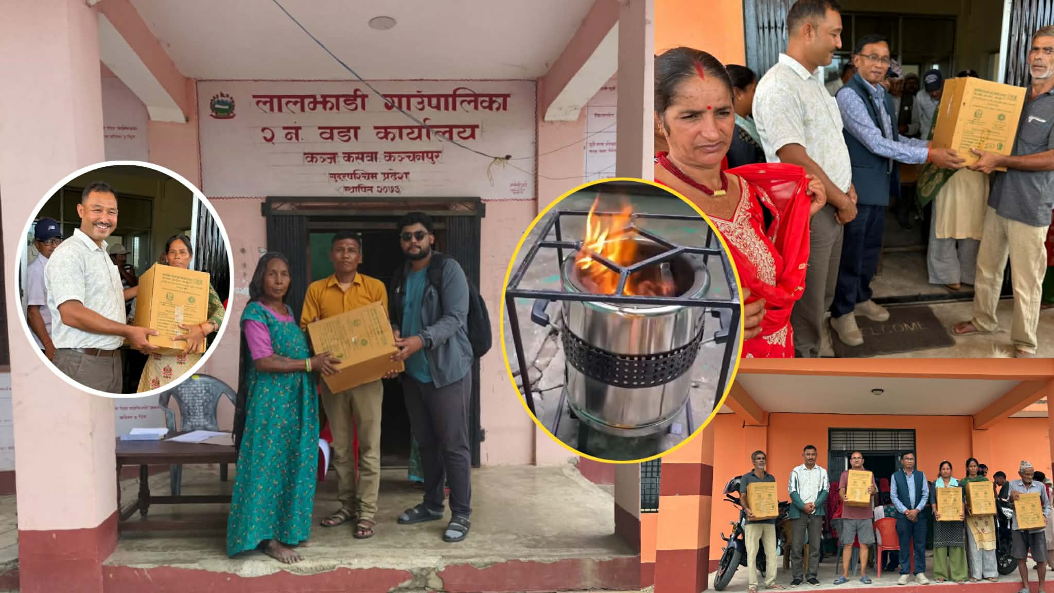 लालझाडीमा स्थानीयहरुलाई सुधारिएको चुलो वितरण