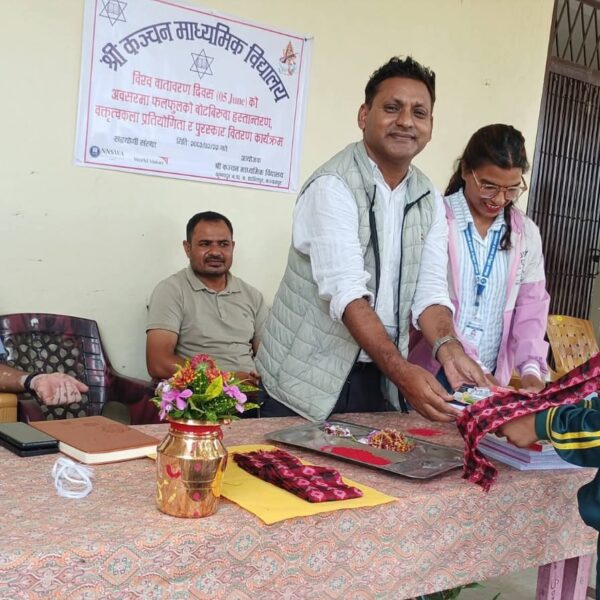 विश्व वातावरण दिवसको अवसरमा वृक्षारोपण वतृत्वकला सम्पन्न