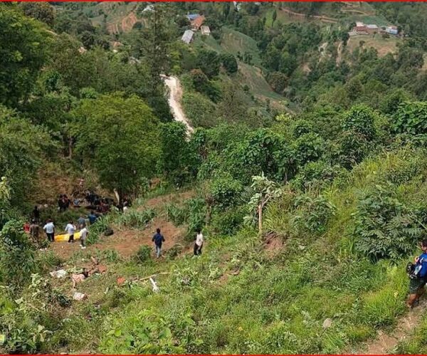 बीपी राजमार्गमा भीषण बस दुर्घटना : ७ जनाको मृत्यु, १५ घाइते