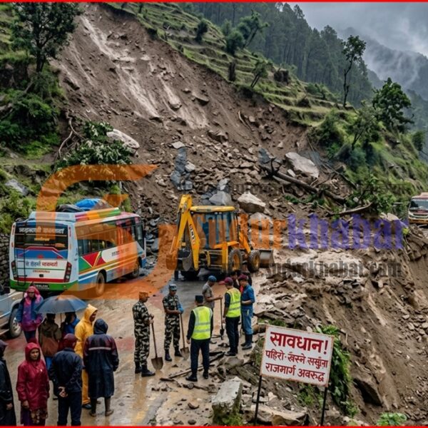 दार्चुला र बैतडीमा पहिरोले सडक अवरुद्ध, यातायात सेवा प्रभावित