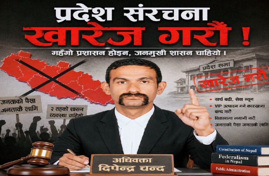 प्रदेश संरचना कायम राख्नु भ्रष्ट्राचारका सम्भावित केन्द्रहरू थपिदै जानू हो