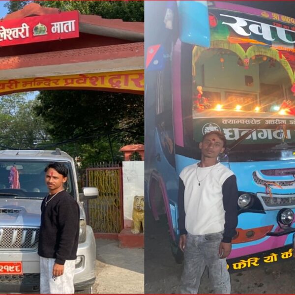धनगढीको मानव सेवा आश्रममा गाडी सञ्चालक जाग्रीको सामाजिक सहयोग, एक छाक भोजन वितरण