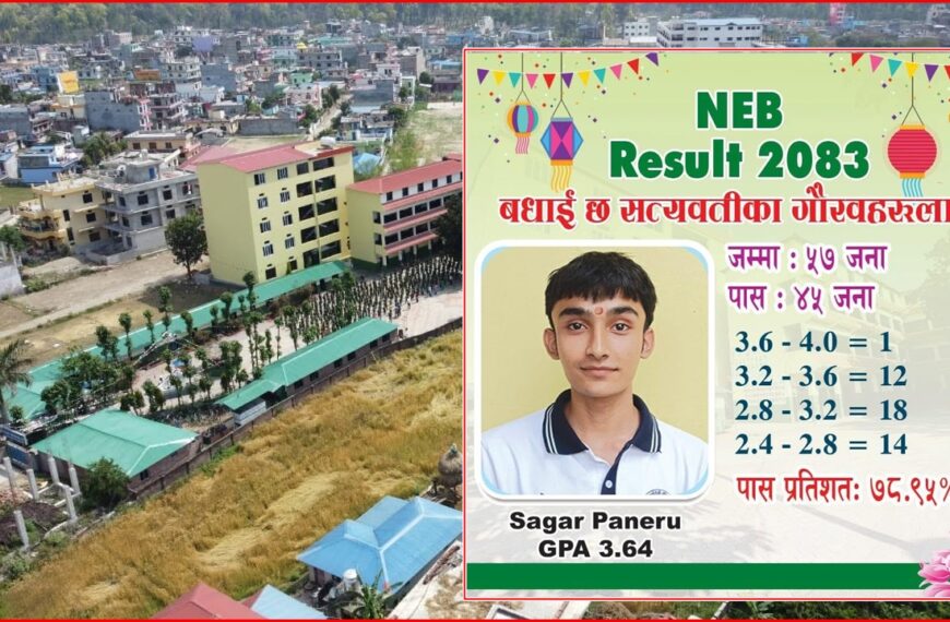 अत्तरियाको सत्यवती एकेडेमीको +2 साईन्समा उत्कृष्ठ नितजा, ७८.९५ प्रतिशत उत्तीर्ण