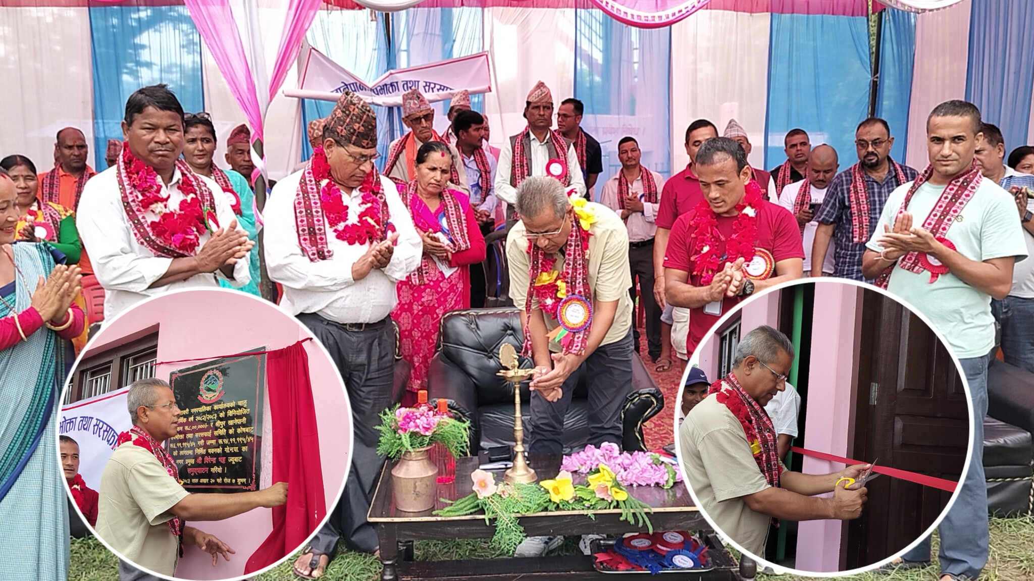 श्रीपुर खानेपानीको २ कोठे भवन नगर प्रमुख भट्टद्वारा उद्घाटन