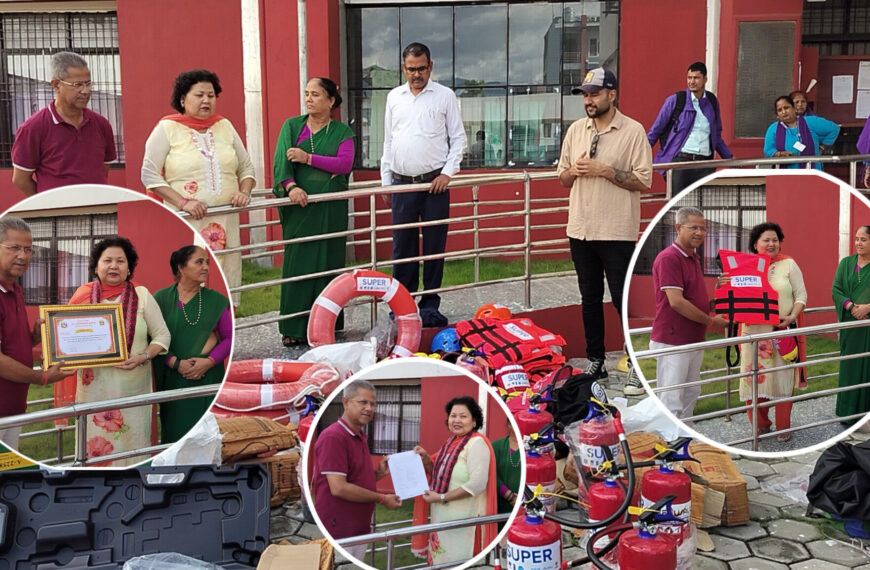 कैलालीको गोदावरीनगरपालिकालाई करिब २० लाख बराबरको विपद् व्यवस्थापन सामग्री सहयोग, उद्धार क्षमता थप सुदृढ