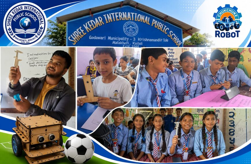 केदार इन्टरनेशनल पब्लिक स्कुल, मालाखेतीमा नवौँ छुकछुके रोबोट निर्माण कार्यशाला सुरु