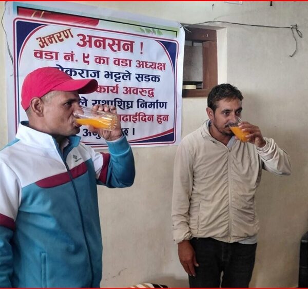 बैतडीमा सडक निर्माण अघि बढाउने सहमतिपछि मेलौलीको आमरण अनसन अन्त्य