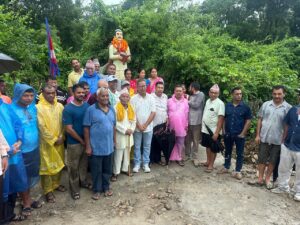 गोदावरीमा शहीद भीमदत्त पन्तको शालिक अनावरण, नगर प्रमुख भट्टले भने– ‘शहीदका आदर्श नयाँ पुस्तासम्म पुर्‍याउनुपर्छ’