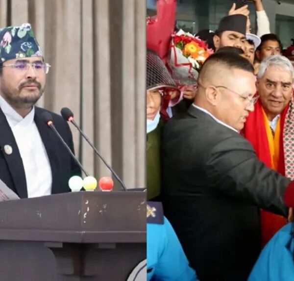 देउवालाई स्वागत गर्न पुगेका कांग्रेस नेतामाथि ज्ञानेन्द्र शाहीको प्रश्न, ‘भदौ २४ गते कहाँ थियौ ?’