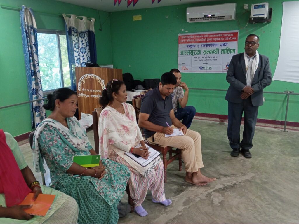 MPDS द्घारा जोशीपुरका बाढी प्रभावित क्षेत्रमा आत्मसुरक्षा…