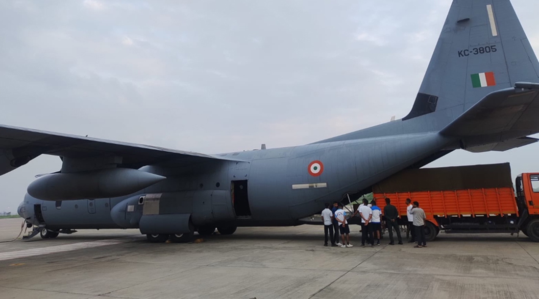 रसुवा बाढीपीडितका लागि भारतको पाँचौँ सहयोग, ११ सदस्यीय उद्धार टोली र ५.५ टन औषधि नेपाल पठाइयो