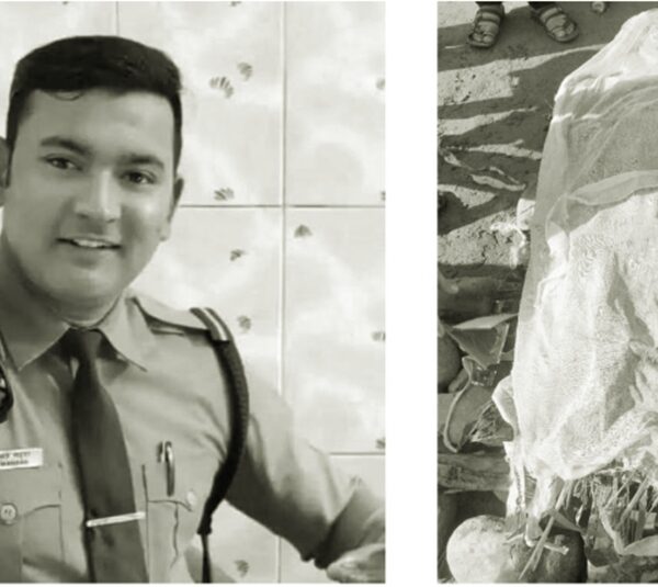 भोटेकोशी बाढीमा बेपत्ता प्रहरी सहायक हवलदार महराको प्रतीकात्मक अन्त्येष्टि