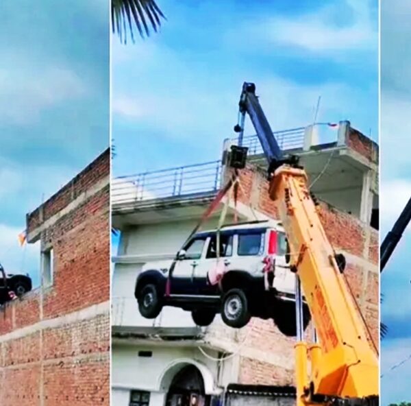 चोरीबाट जोगाउन स्कर्पियो घरको छतमै पार्क, भिडियो भाइरल