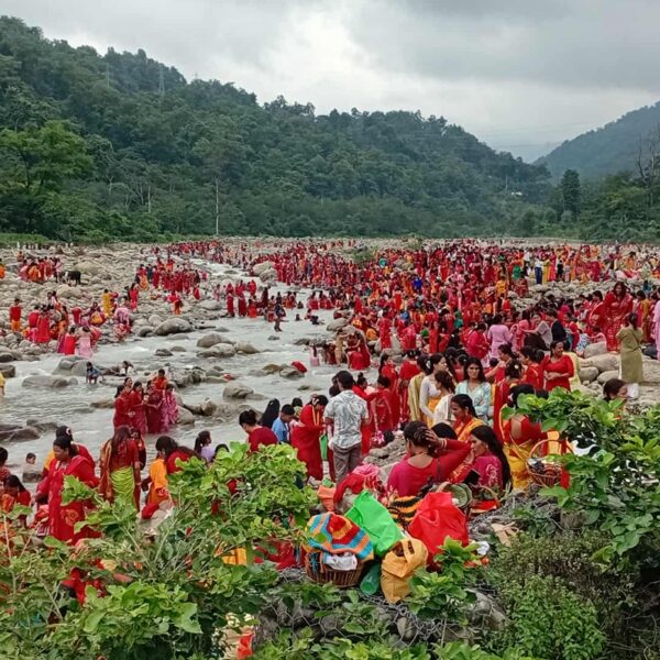 आज गणेश चतुर्थी र ऋषिपञ्चमी पर्व मनाइँदै, गोदावरी धाममा विहान देखि बर्तालुहरुको भिड