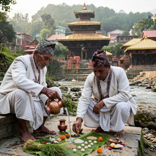 आज पितृ पक्षको समापन, दिवंगत पितृको सम्झनामा तर्पण र पिण्डदान गरिँदै