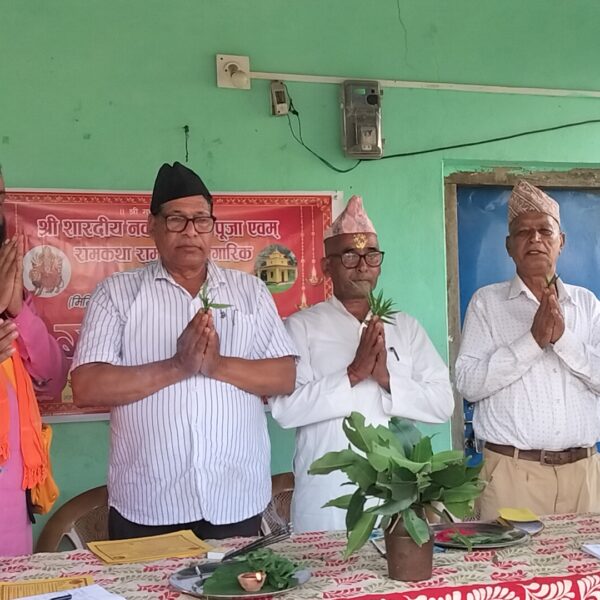 अत्तरियाको नवदुर्गा भगवती मन्दिरमा सात दिन भव्य धार्मिक अनुष्ठान, रामकथा र महाआरती हुँदै